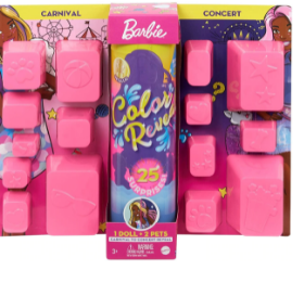 Barbie color reveal doll playset with 25 surprises